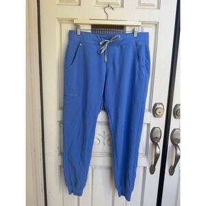 FIGS Zamora Jogger Scrub Pants Womens Ceil Blue PO 1804 W18SW2005 Size Large